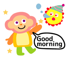 Daily life of animal and a fairy. 2(E) sticker #6101032