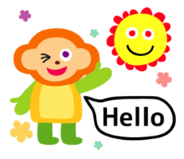 Daily life of animal and a fairy. 2(E) sticker #6101033