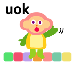 Daily life of animal and a fairy. 2(E) sticker #6101037