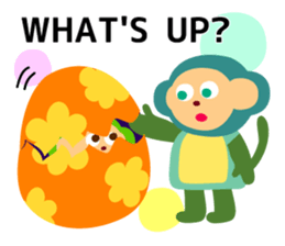 Daily life of animal and a fairy. 2(E) sticker #6101040