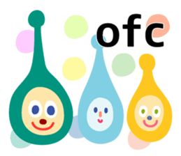 Daily life of animal and a fairy. 2(E) sticker #6101045