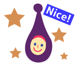 Daily life of animal and a fairy. 2(E) sticker #6101050