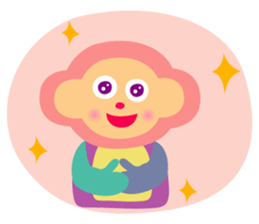 Daily life of animal and a fairy. 2(E) sticker #6101052