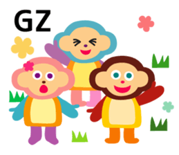 Daily life of animal and a fairy. 2(E) sticker #6101055