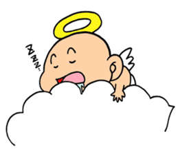 child angel ele. sticker #6101216