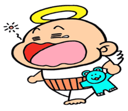 child angel ele. sticker #6101217