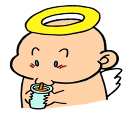 child angel ele. sticker #6101224