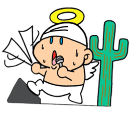 child angel ele. sticker #6101225