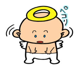 child angel ele. sticker #6101227