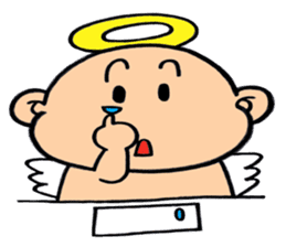 child angel ele. sticker #6101229