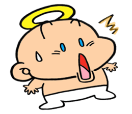 child angel ele. sticker #6101230