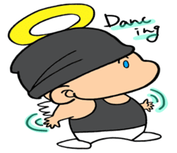 child angel ele. sticker #6101233