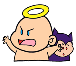 child angel ele. sticker #6101235