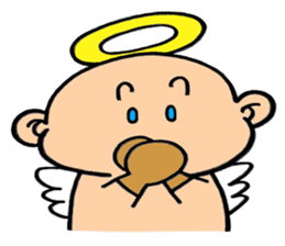 child angel ele. sticker #6101241
