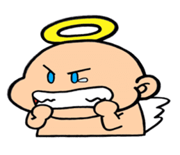 child angel ele. sticker #6101244