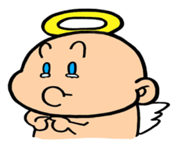 child angel ele. sticker #6101249