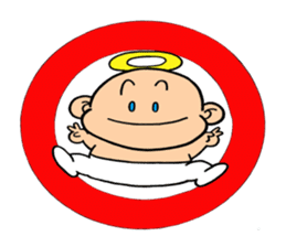 child angel ele. sticker #6101254