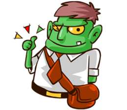 Bjo the Monster Salaryman sticker #6101298