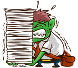 Bjo the Monster Salaryman sticker #6101307