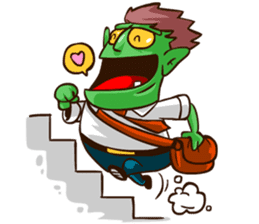 Bjo the Monster Salaryman sticker #6101311