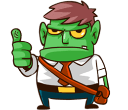 Bjo the Monster Salaryman sticker #6101319