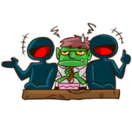 Bjo the Monster Salaryman sticker #6101325