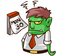 Bjo the Monster Salaryman sticker #6101328