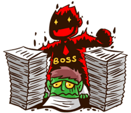 Bjo the Monster Salaryman sticker #6101330
