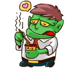 Bjo the Monster Salaryman sticker #6101331