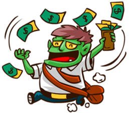 Bjo the Monster Salaryman sticker #6101332