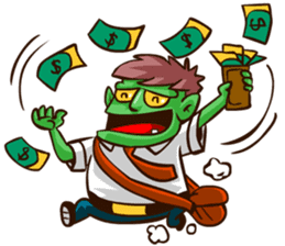 Bjo the Monster Salaryman sticker #6101332