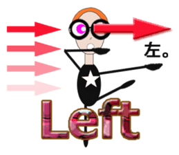 glasses girl Lyn-chan1 English ver. sticker #6101365