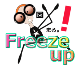 glasses girl Lyn-chan1 English ver. sticker #6101372