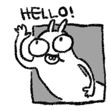 Rabbit, Cat, Bestfriend sticker #6101419