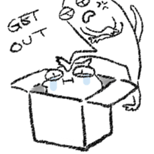 Rabbit, Cat, Bestfriend sticker #6101426