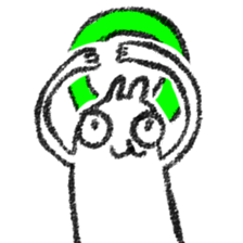 Rabbit, Cat, Bestfriend sticker #6101428