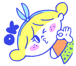 Cheerful freckle sticker #6101536