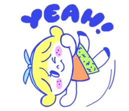 Cheerful freckle sticker #6101538