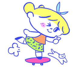 Cheerful freckle sticker #6101545