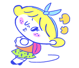 Cheerful freckle sticker #6101546