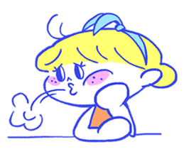 Cheerful freckle sticker #6101554