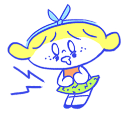 Cheerful freckle sticker #6101560