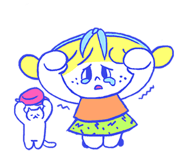 Cheerful freckle sticker #6101574