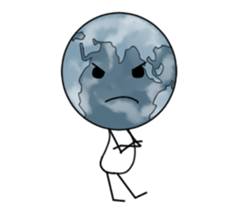 The Blue Earth 01 sticker #6102198