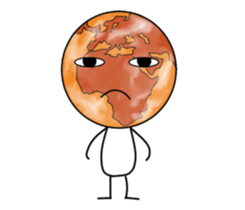 The Blue Earth 01 sticker #6102208