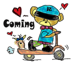 Rossy the Bear & Yorkie Coco II (Eng) sticker #6102696