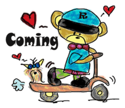 Rossy the Bear & Yorkie Coco II (Eng) sticker #6102696