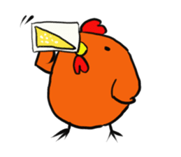 Talking chicken's sticker #6103016