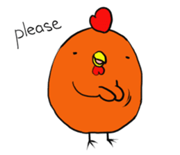 Talking chicken's sticker #6103034