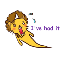 Lazy animals (English) sticker #6103116